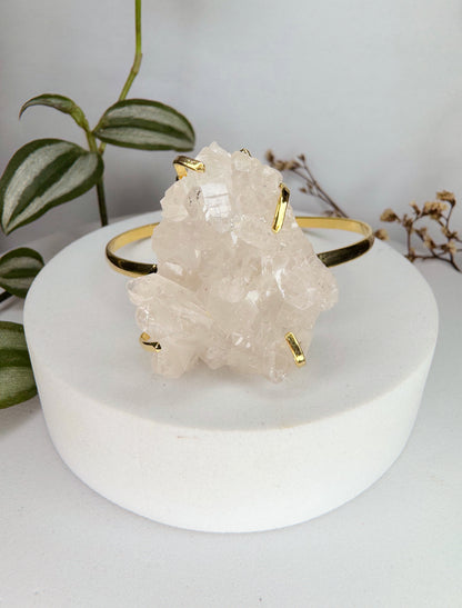 Bracelete titã - drusa de cristal