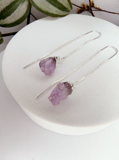 Brinco zen - Ametista bruto
