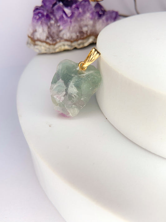 Pingente - Fluorita bruta