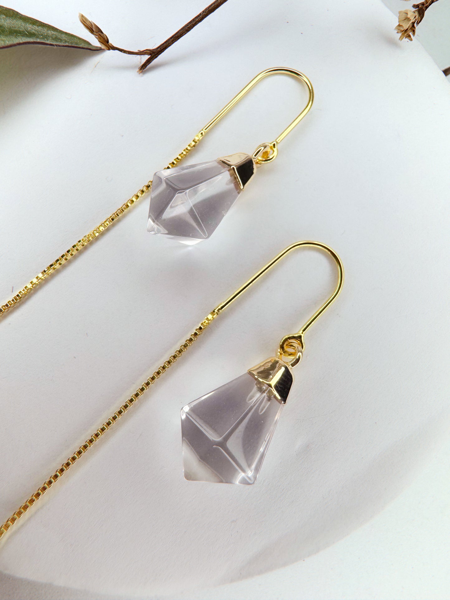 Brinco Netuno - Quartzo de cristal