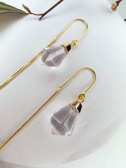 Brinco Netuno - Quartzo de cristal