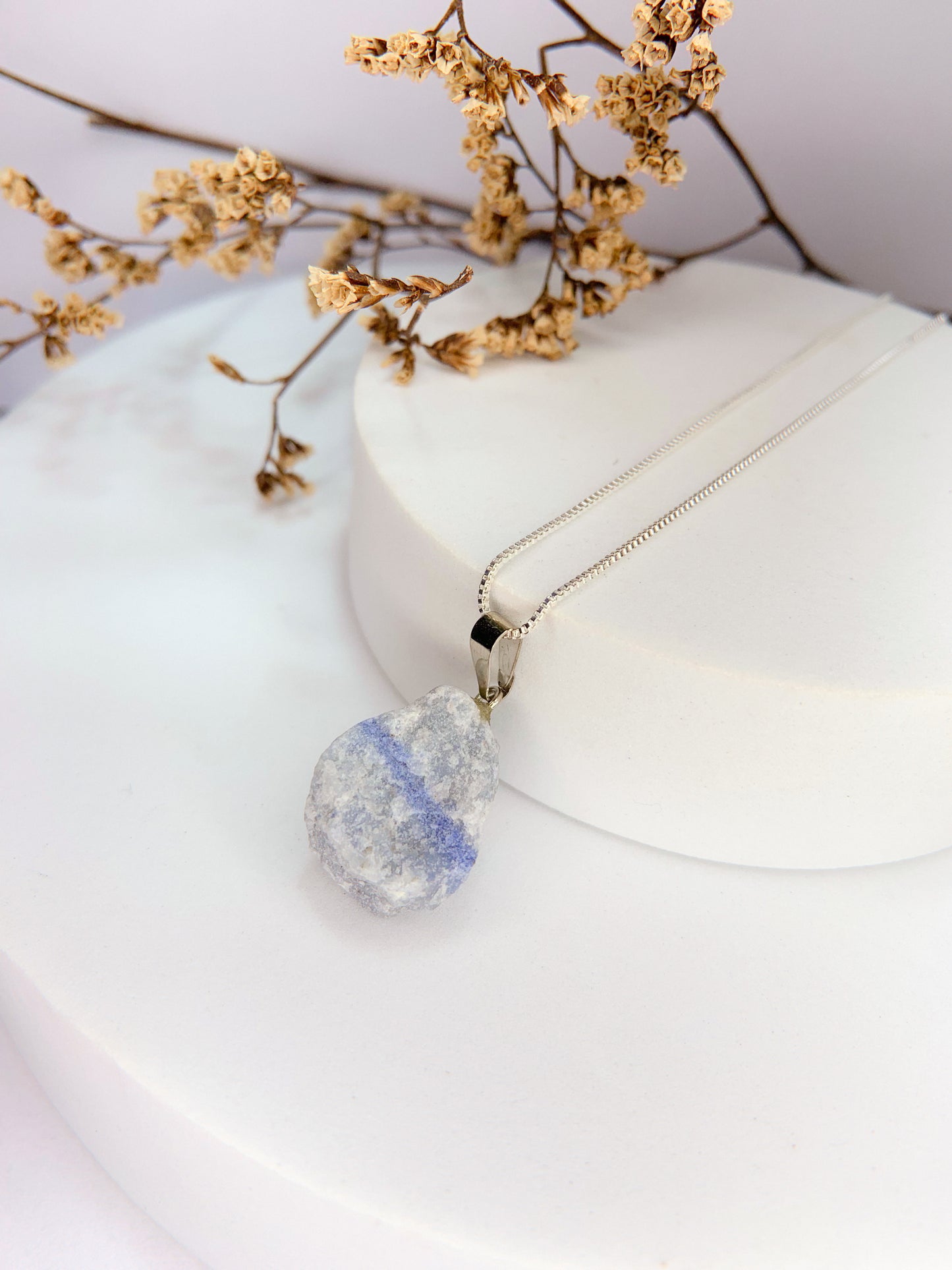 Colar Nature - Quartzo azul