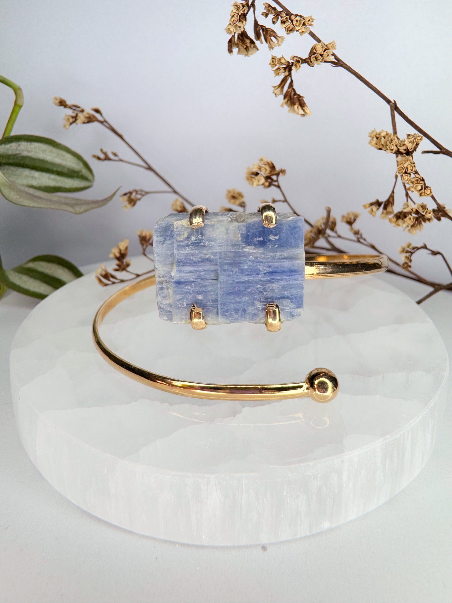 Bracelete Estrela -  Cianita azul