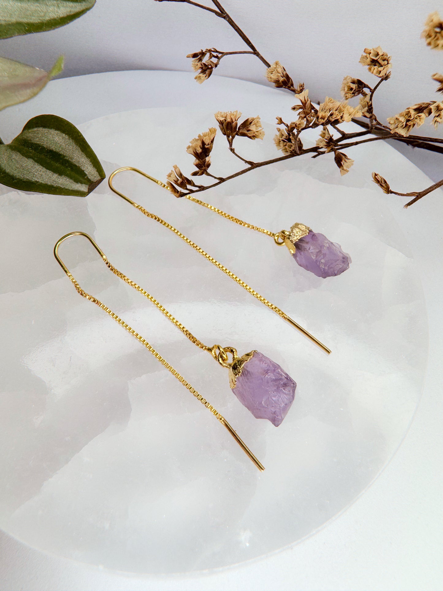 Brinco zen - Ametista bruto