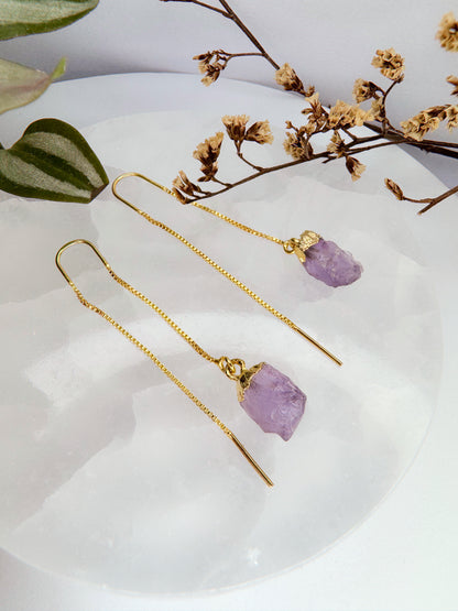 Brinco zen - Ametista bruto