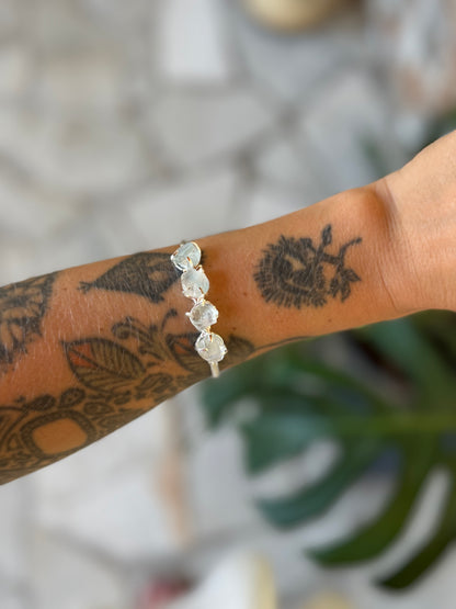 Bracelete terra - Quartzo de cristal