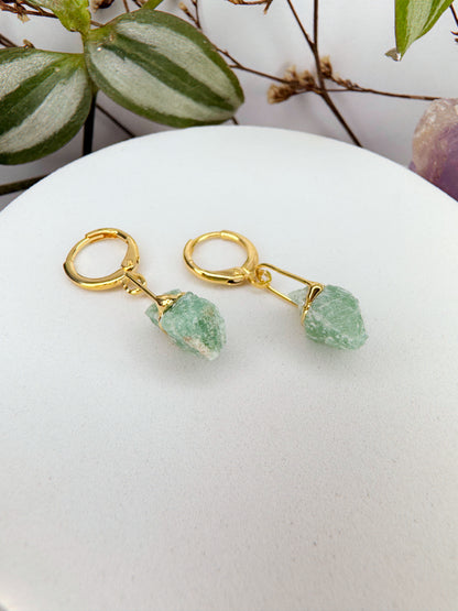 Brinco júpiter - Quartzo Verde