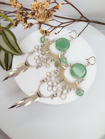 Brinco nostalgia - Quartzo verde