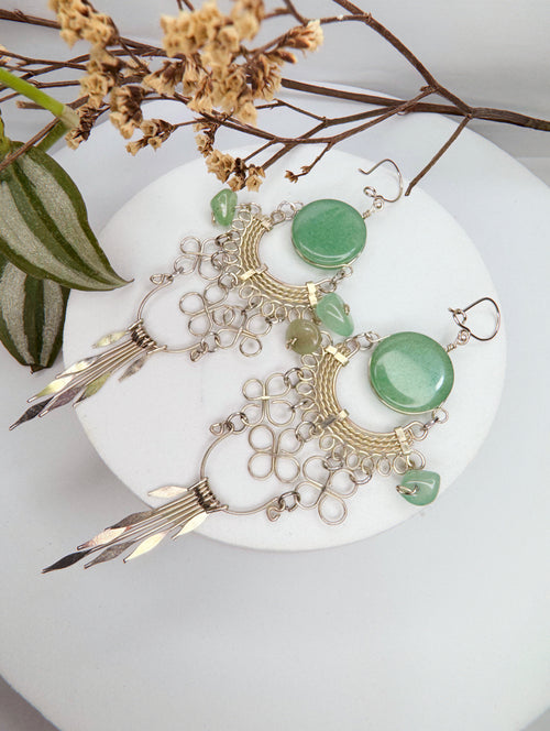 Brinco nostalgia - Quartzo verde