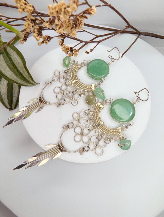 Brinco nostalgia - Quartzo verde