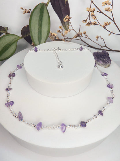 Choker Luar - Ametista