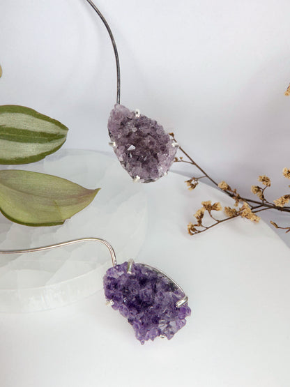 Choker Espaço - Drusa ametista