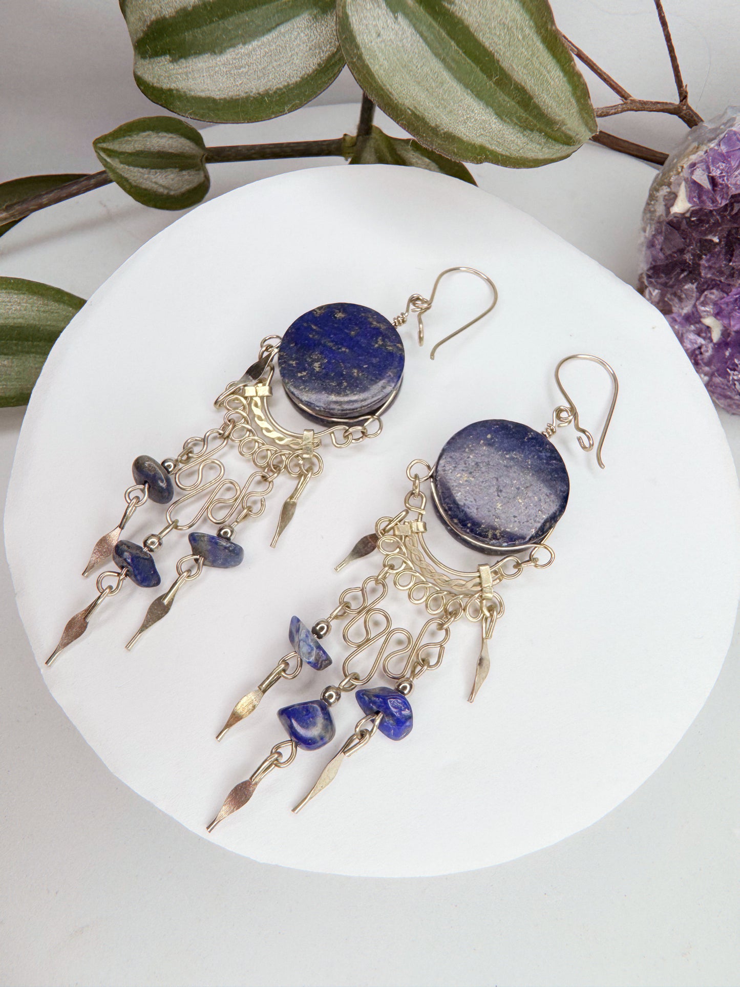 Brinco Nostalgia - Lápis lazulli