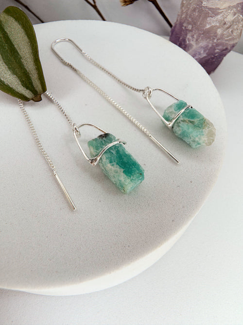 Brinco zen - Amazonita bruto