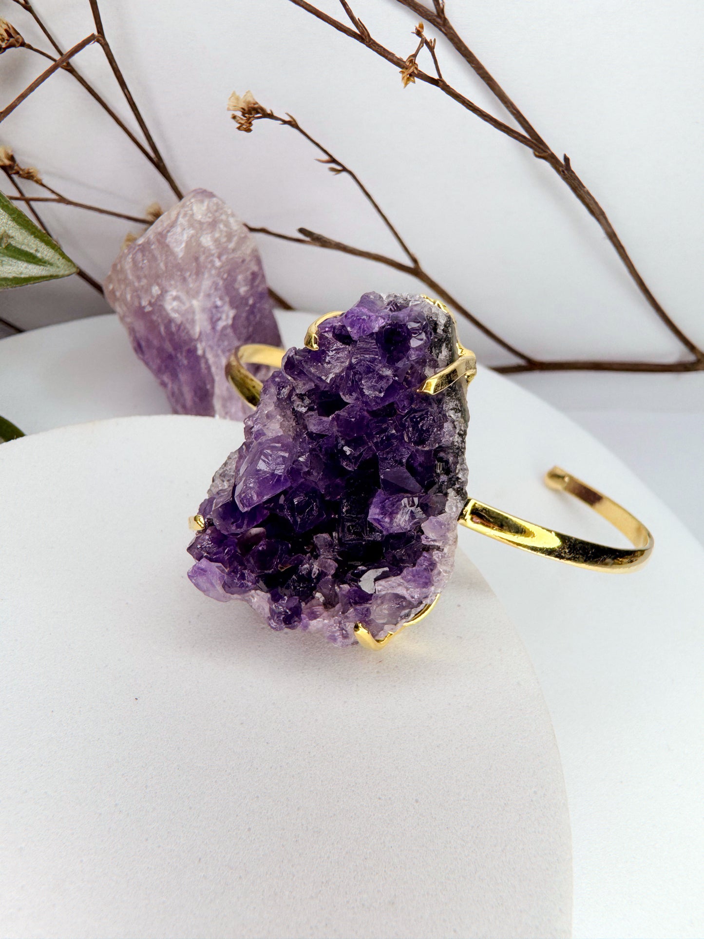 Bracelete titã - Drusa ametista