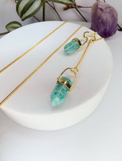 Colar cósmico - amazonita