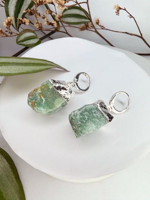 Brinco júpiter - Quartzo Verde