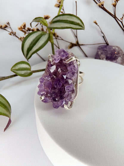 Anel asteroide - Drusa de ametista