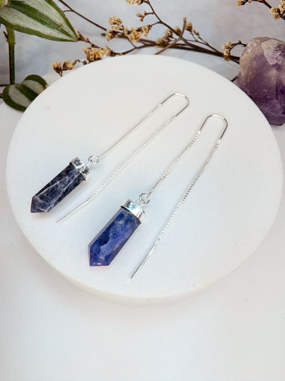 Brinco zen - Sodalita lapidada