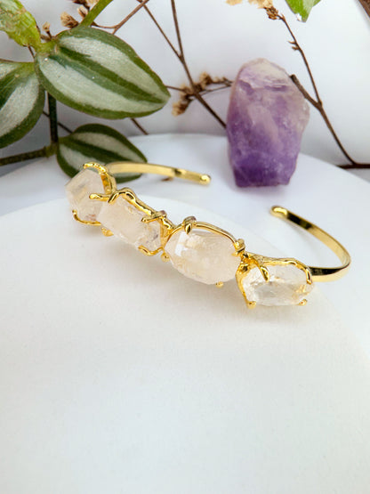 Bracelete terra - Quartzo de cristal