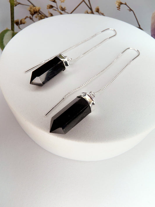 Brinco zen - Ônix lapidado