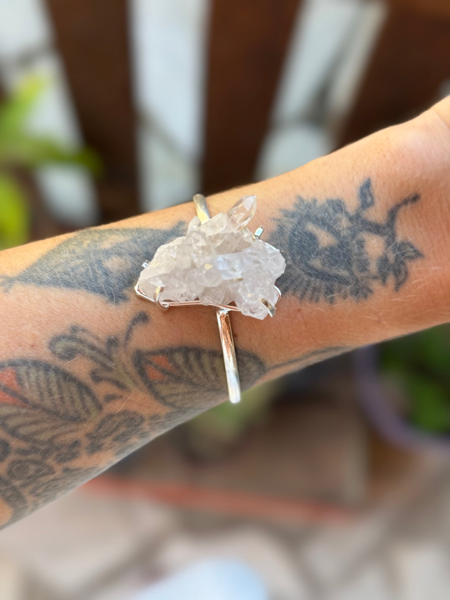 Bracelete titã - drusa de cristal