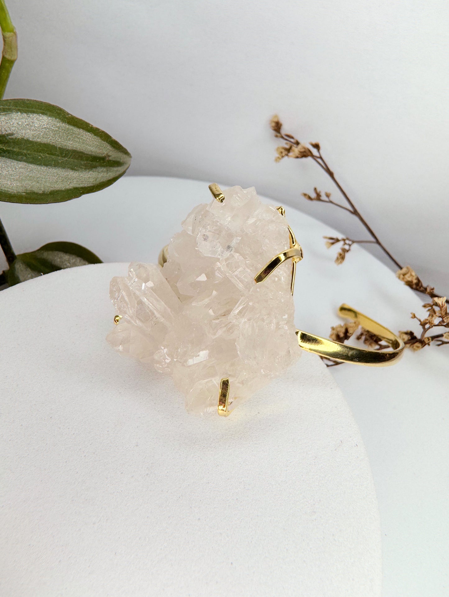 Bracelete titã - drusa de cristal