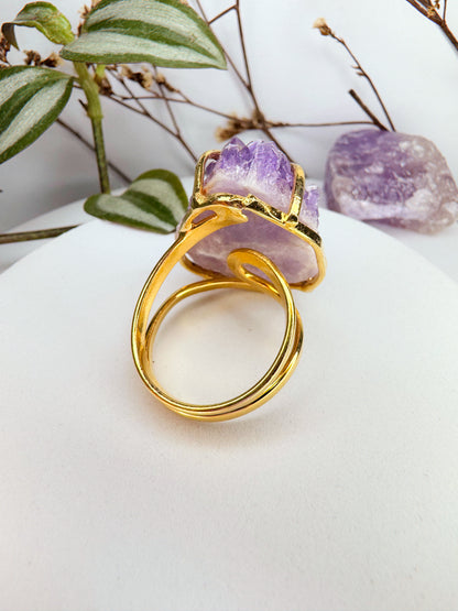 Anel asteroide - Drusa de ametista