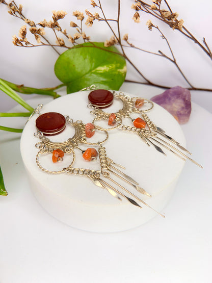 Brinco nostalgia - Cornalina