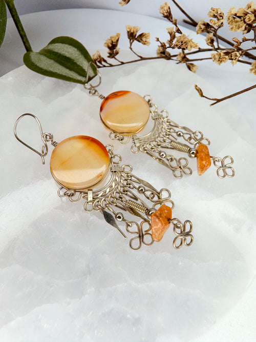 Brinco nostalgia - Cornalina