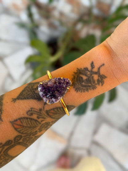 Bracelete titã - Drusa ametista