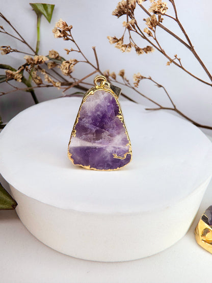 Pingente ametista - fatiada