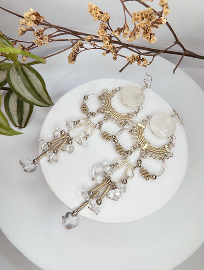 Brinco Nostalgia - Quartzo transparente