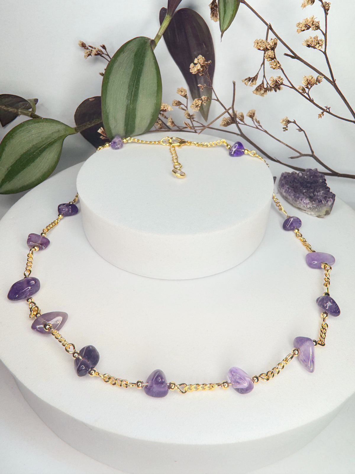 Choker Luar - Ametista