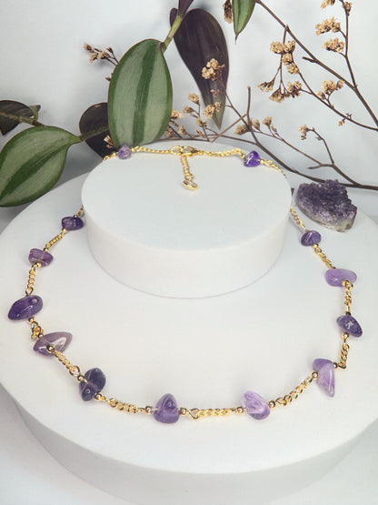 Choker Luar - Ametista