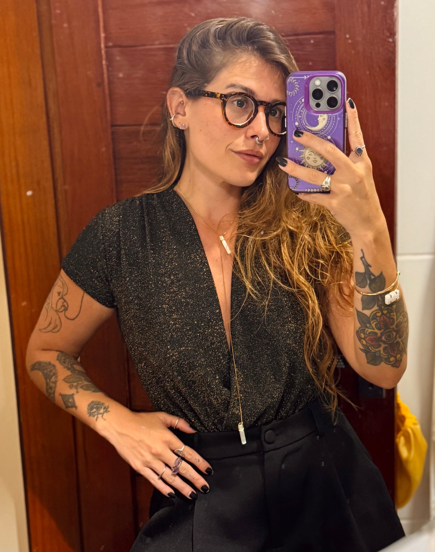 Colar cósmico  - Selenita Branca