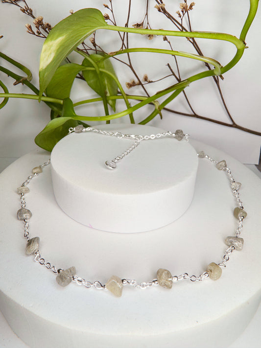 Choker Luar - Labradorita