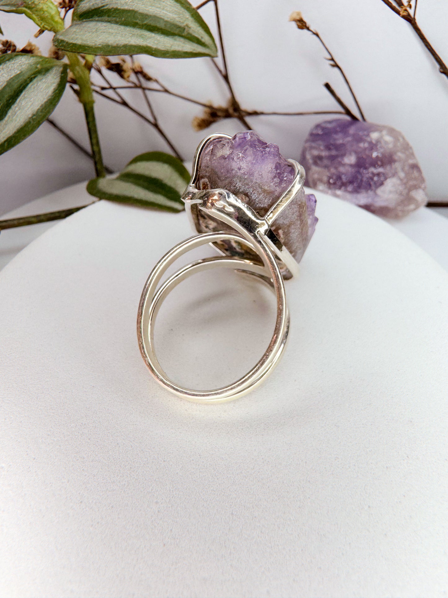 Anel asteroide - Drusa de ametista