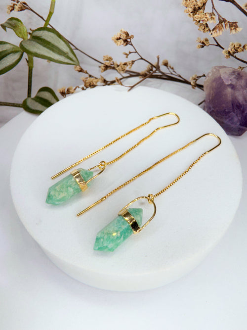 Brinco zen - Amazonita lapidada