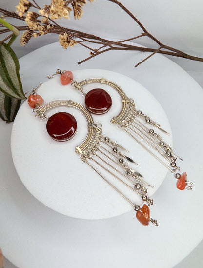 Brinco nostalgia - Cornalina