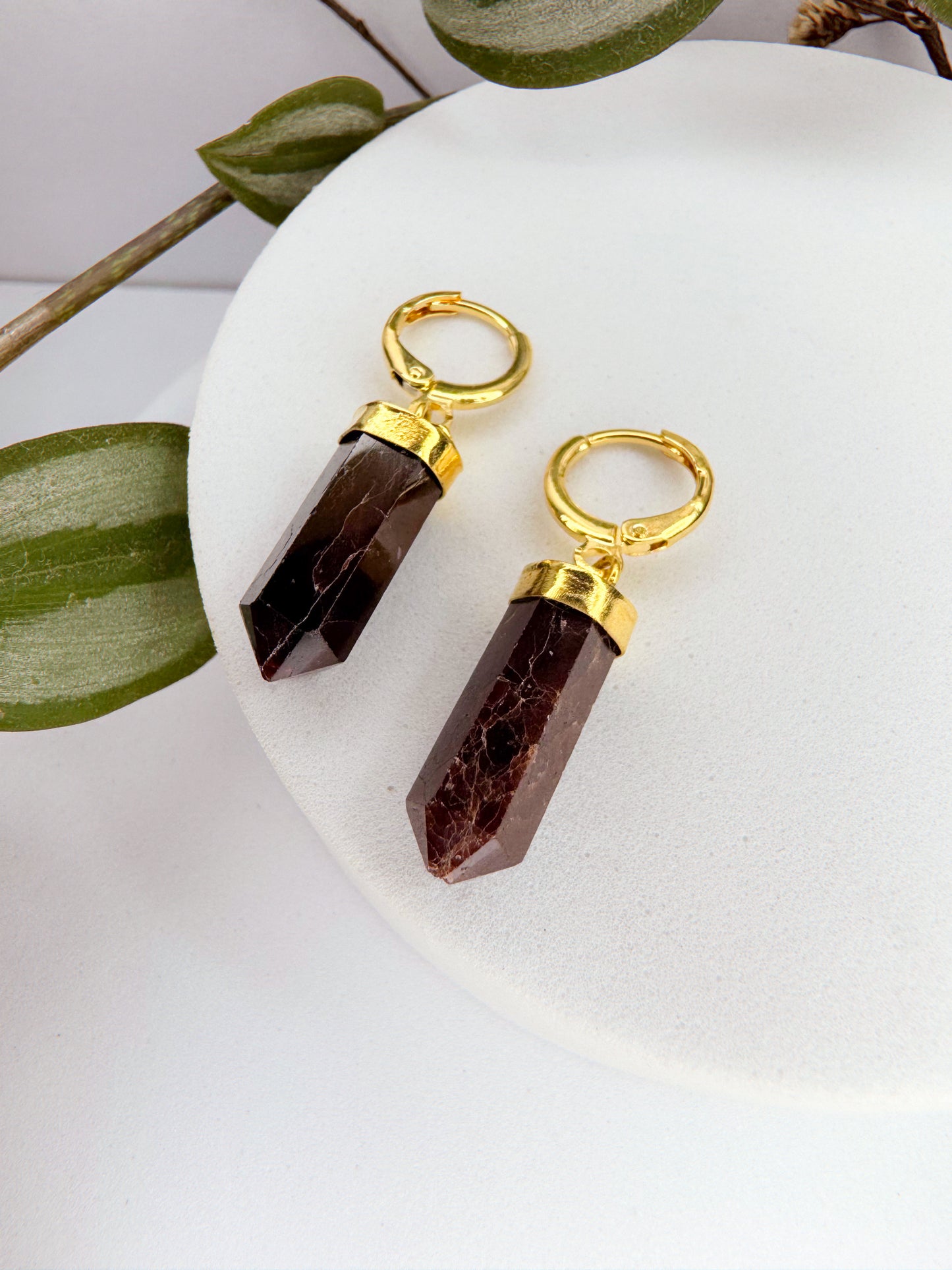 Brinco júpiter - olho de tigre