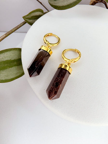 Brinco júpiter - olho de tigre