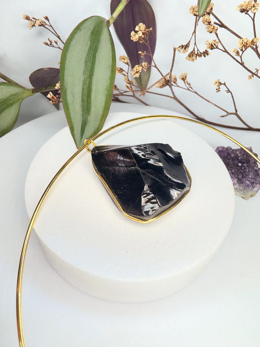 Aro Lunação - Obsidiana