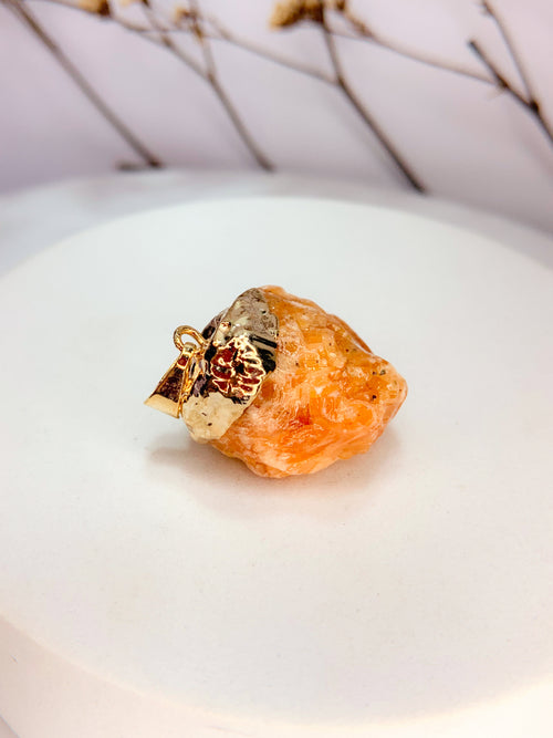 Pingente alma - Calcita Laranja
