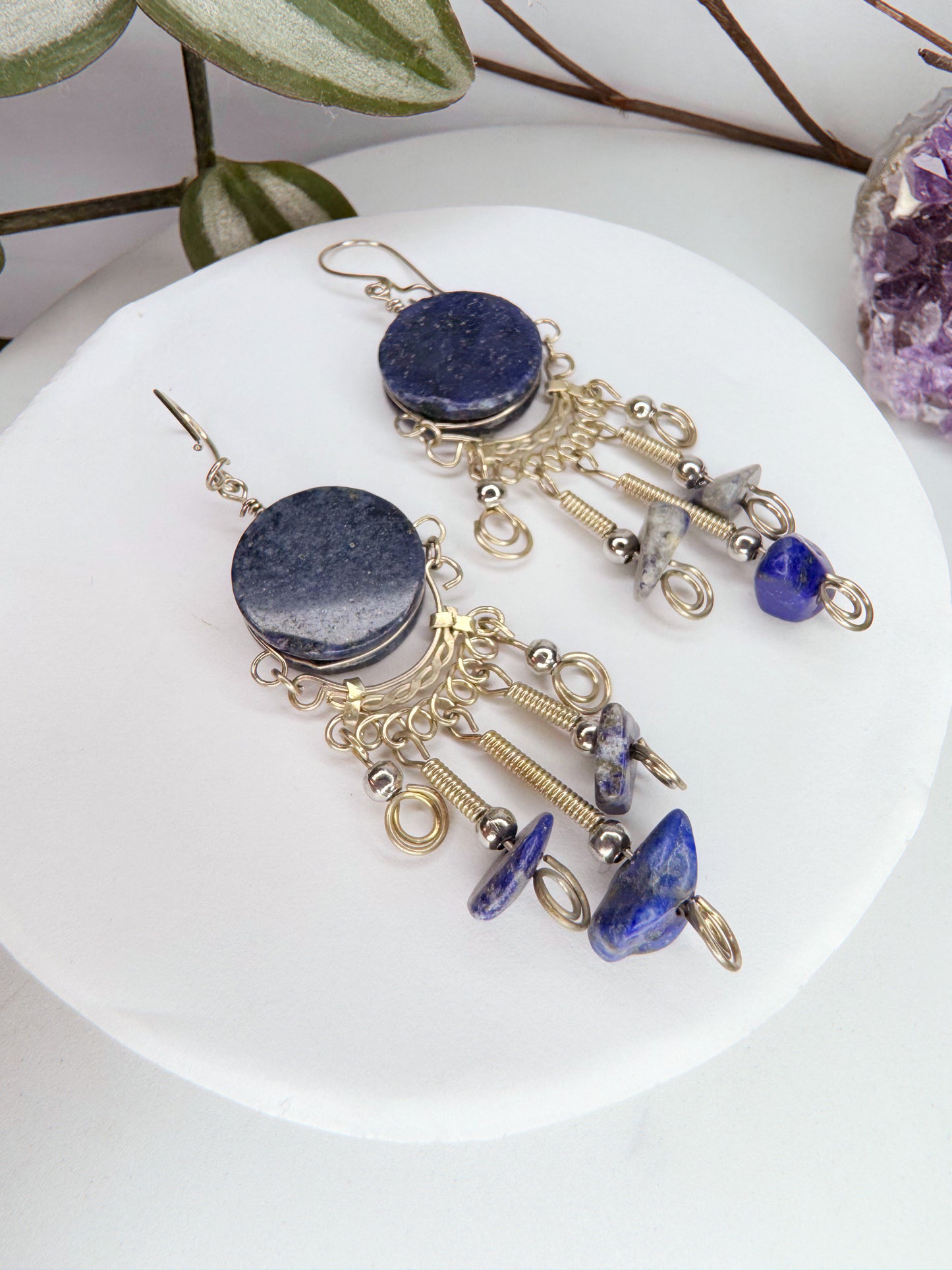 Brinco Nostalgia - Lápis lazulli