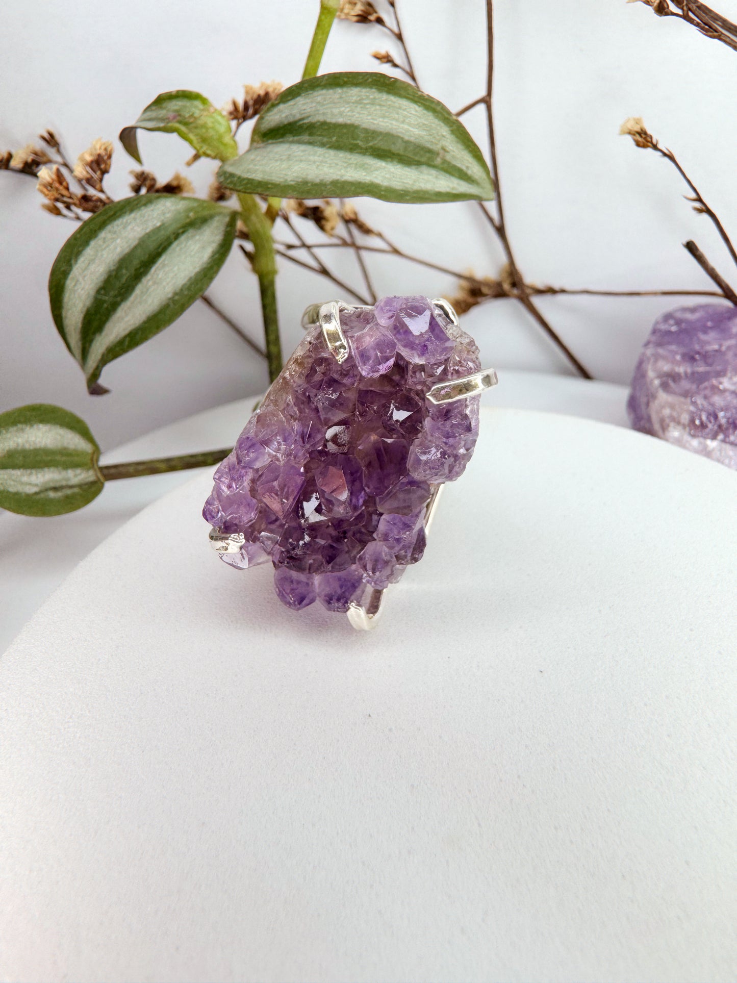 Anel asteroide - Drusa de ametista