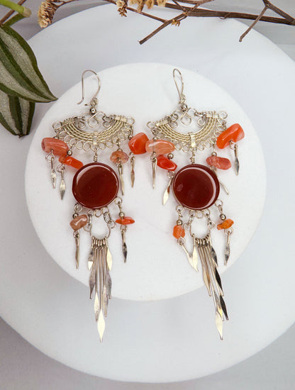 Brinco nostalgia - Cornalina