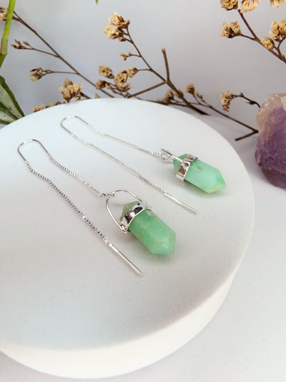 Brinco zen - Amazonita lapidada