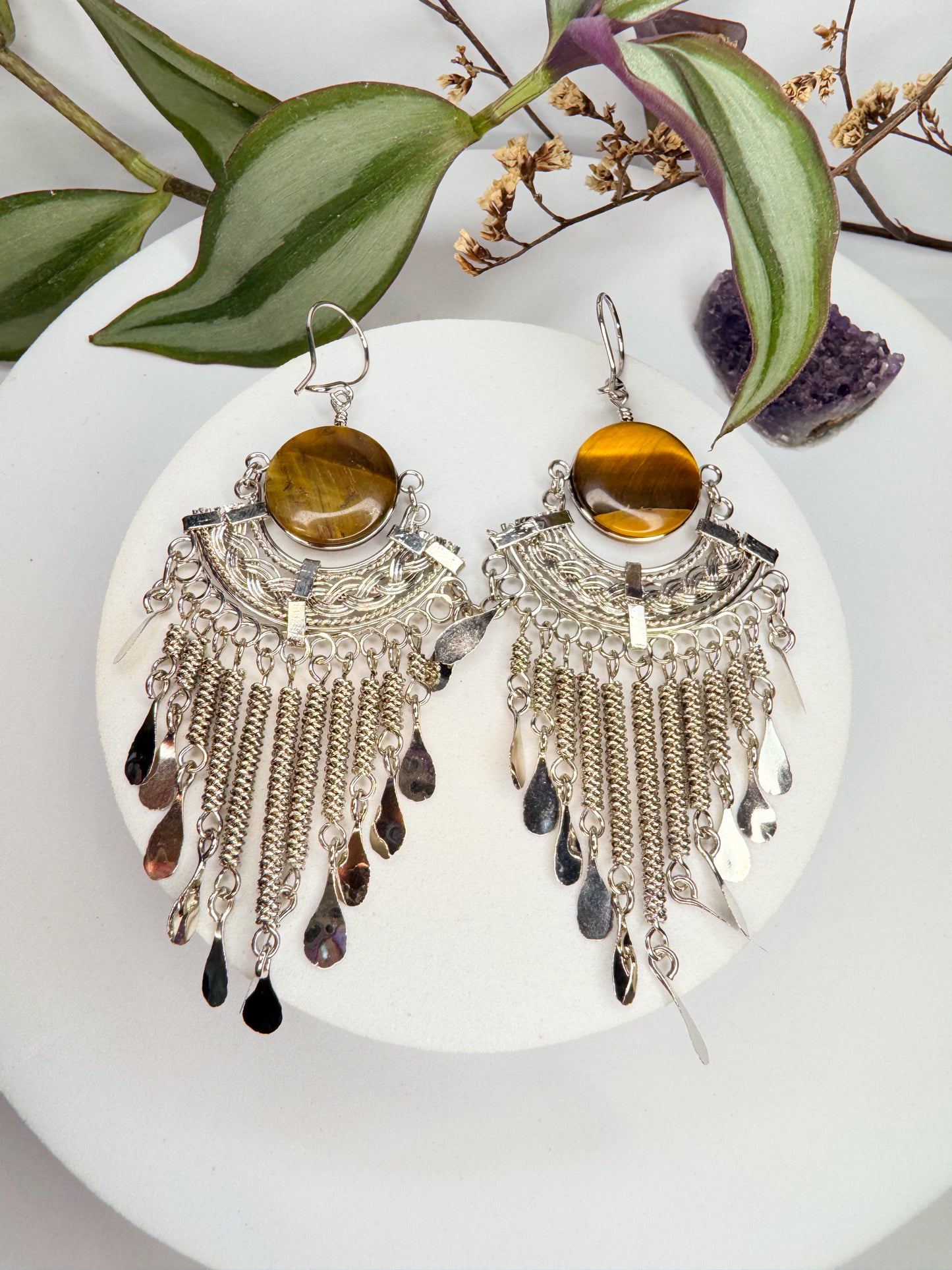 Brinco Nostalgia Aço - Olho de Tigre