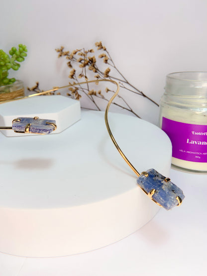 Choker celestes - cianita azul